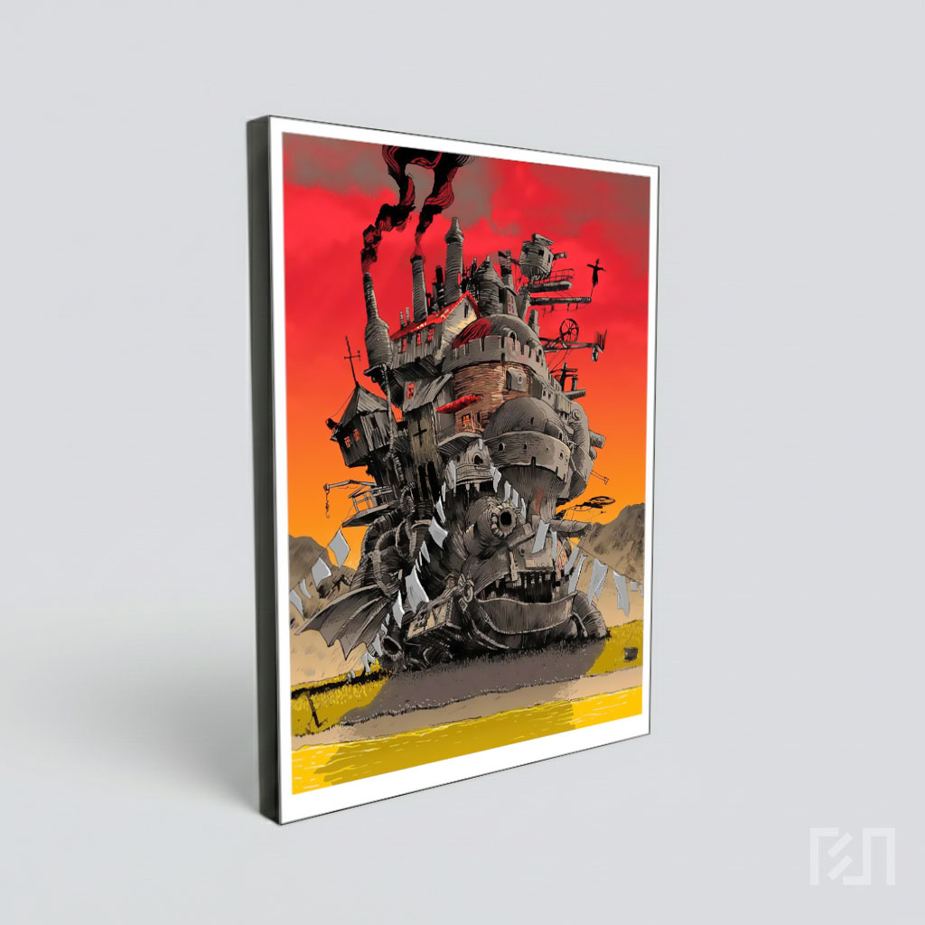 Poster Kastil Berjalan Howl Art