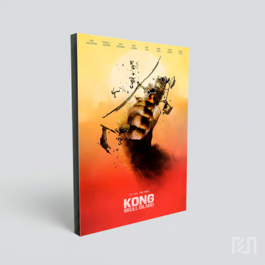 Poster King Kong Menghancurkan Helikopter