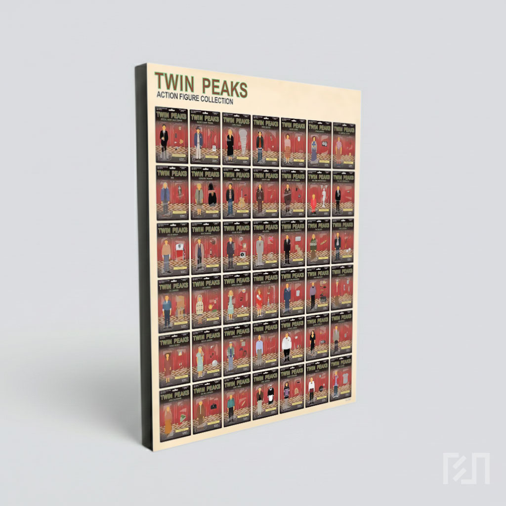 Poster Koleksi Action Figure Twin Peaks