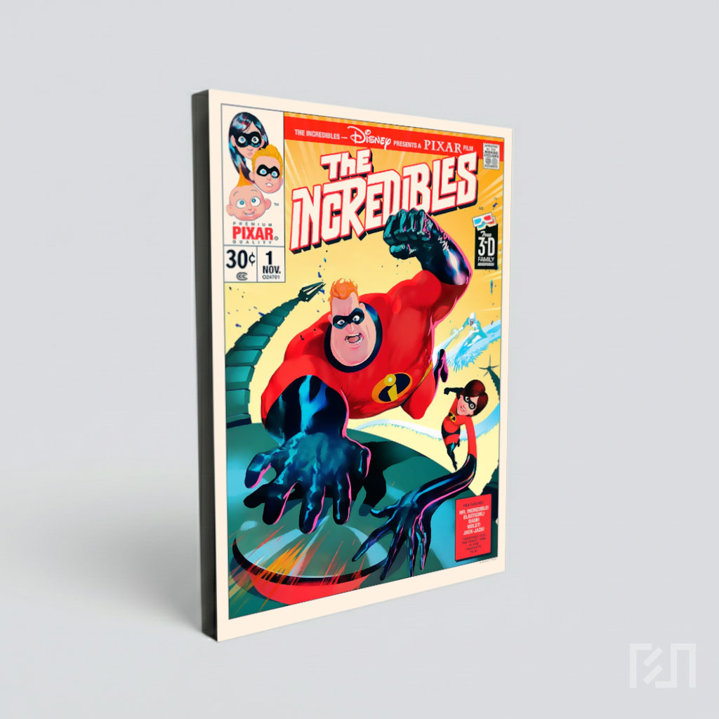 Poster Komik Animasi The Incredibles