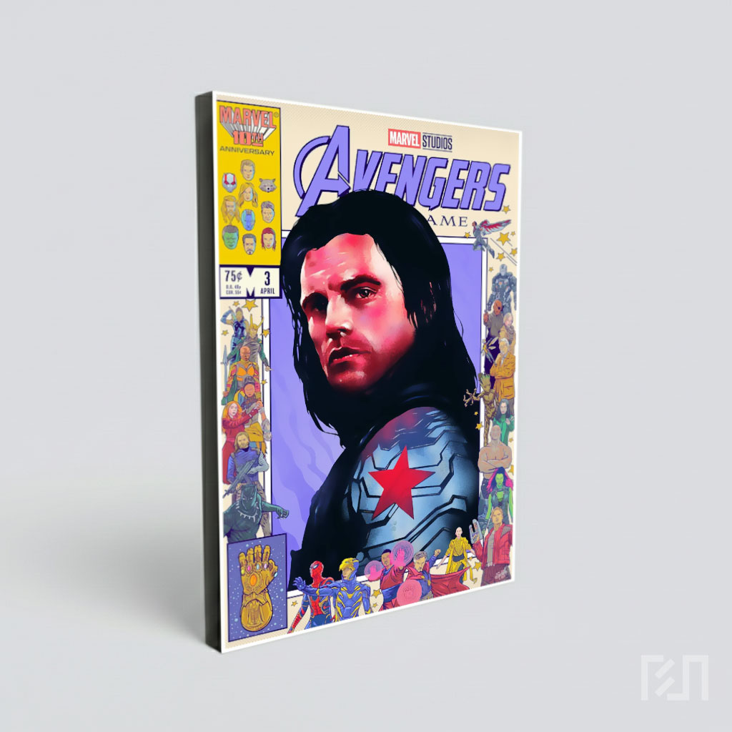 Poster Komik Avengers Endgame Bucky Barnes