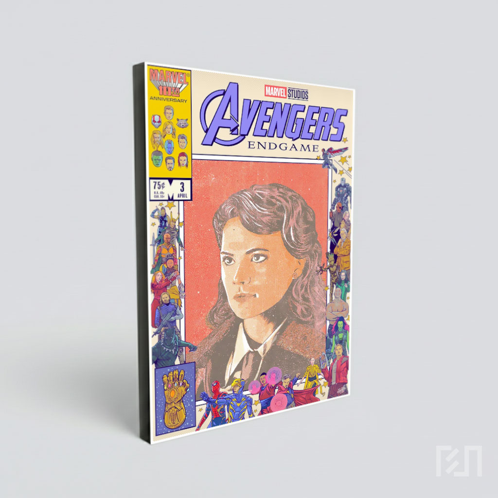 Poster Komik Avengers Endgame Gaya Retro