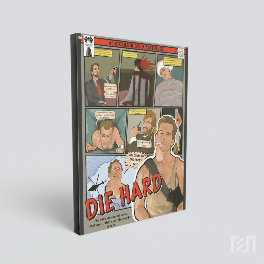 Poster Komik Film Die Hard
