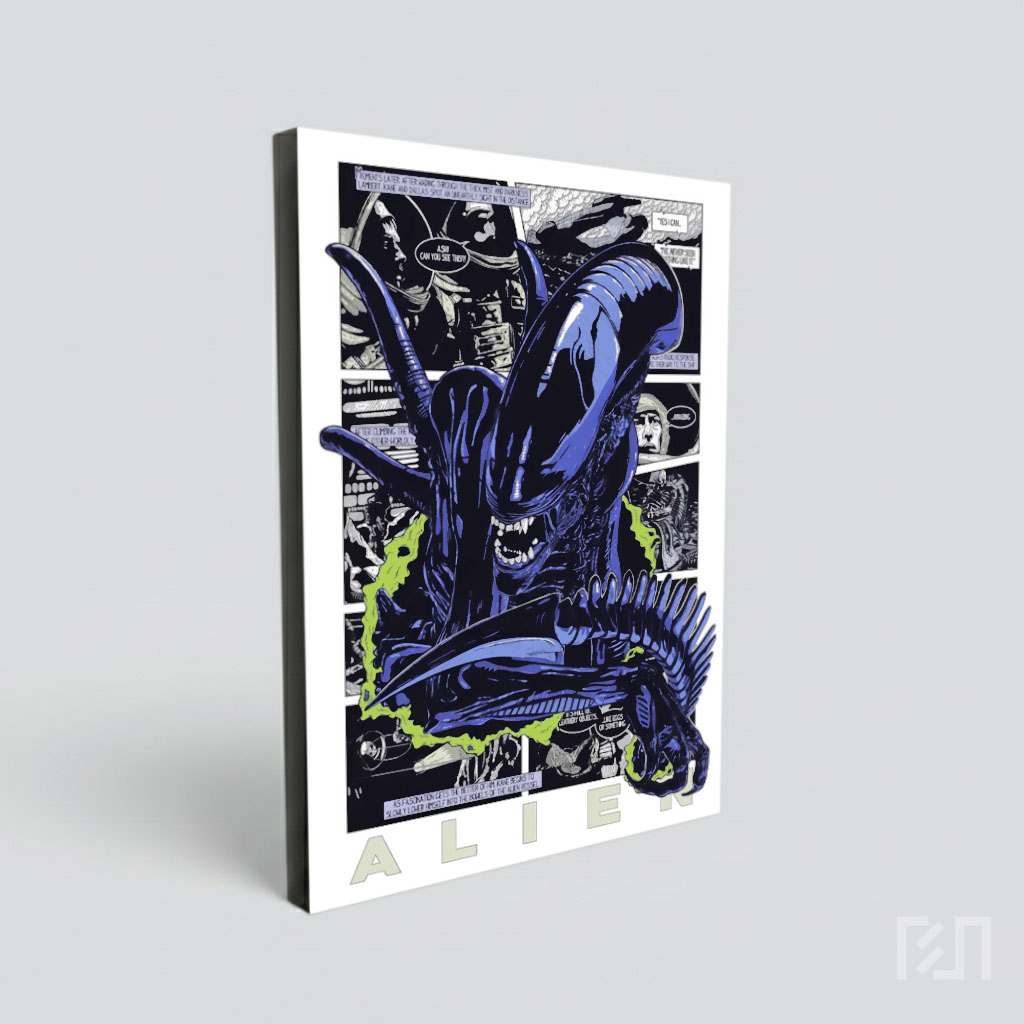 Poster Komik Xenomorph Alien