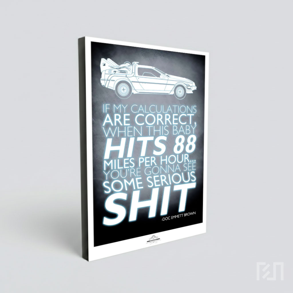 Poster Kutipan Ikonik Back to the Future