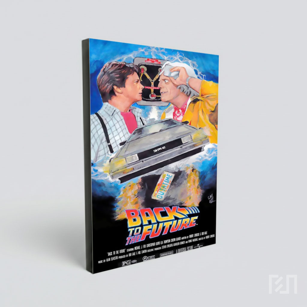 Poster Lukisan Film Back to the Future