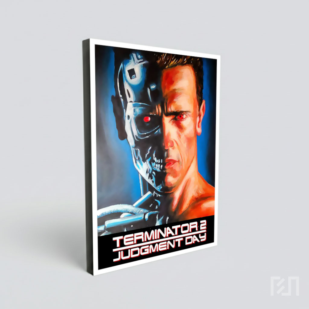 Poster Lukisan The Terminator Arnold Schwarzenegger