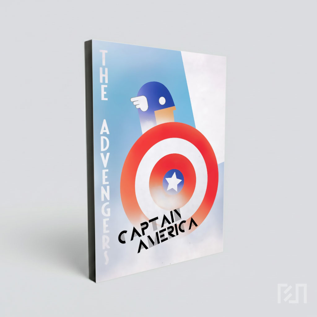 Poster Minimalis Captain America
