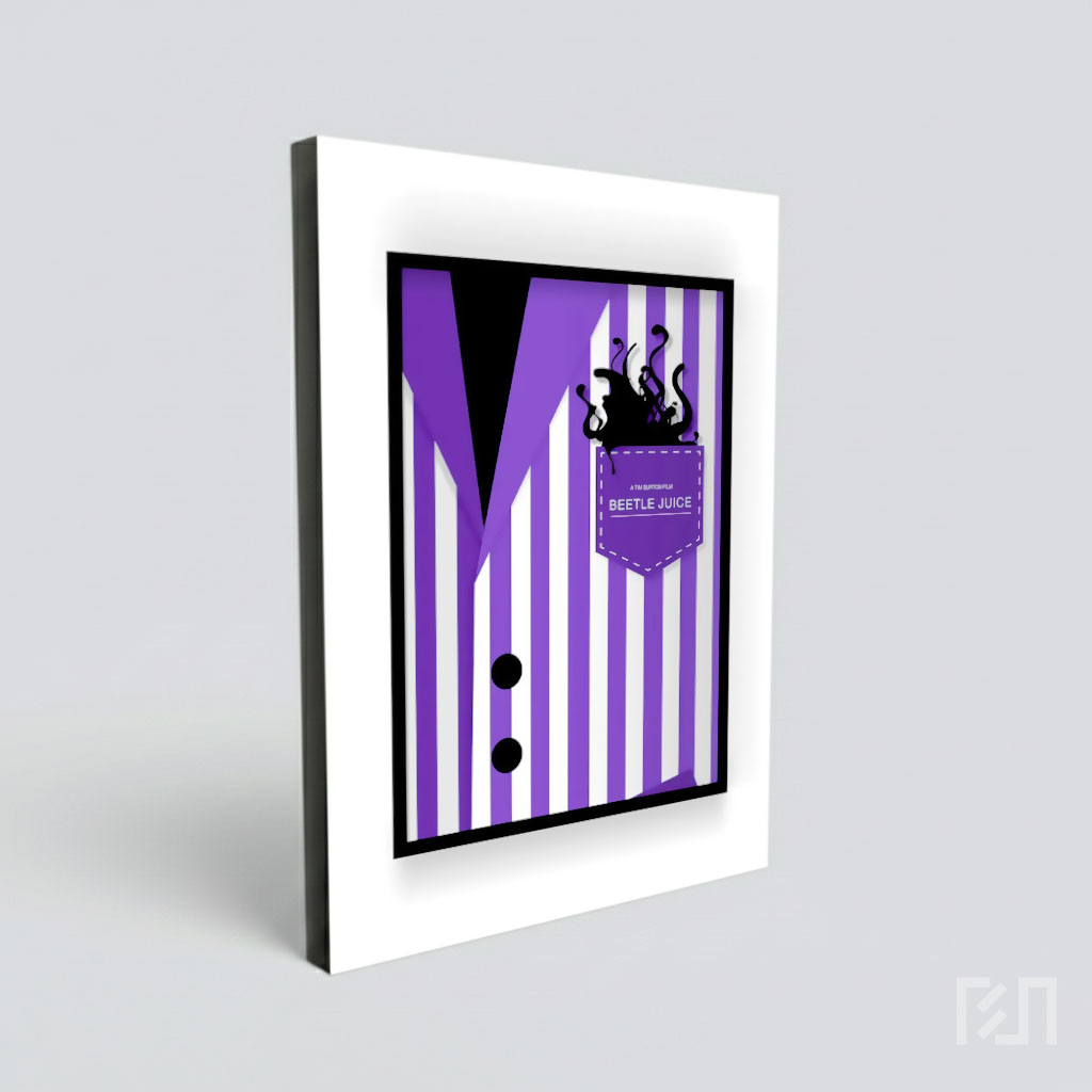Poster Minimalis Film Beetlejuice Tim Burton