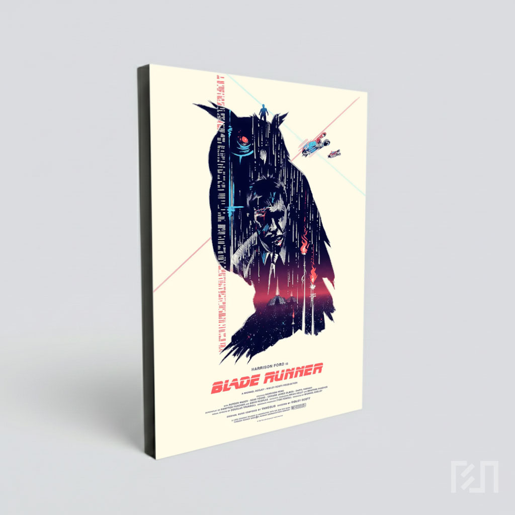 Poster Minimalis Film Blade Runner Harrison Ford