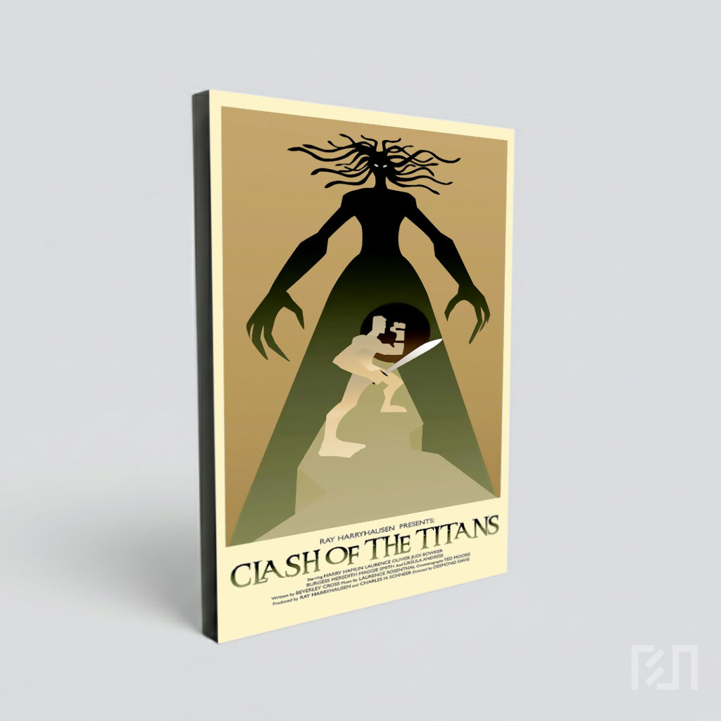Poster Minimalis Film Clash of the Titans