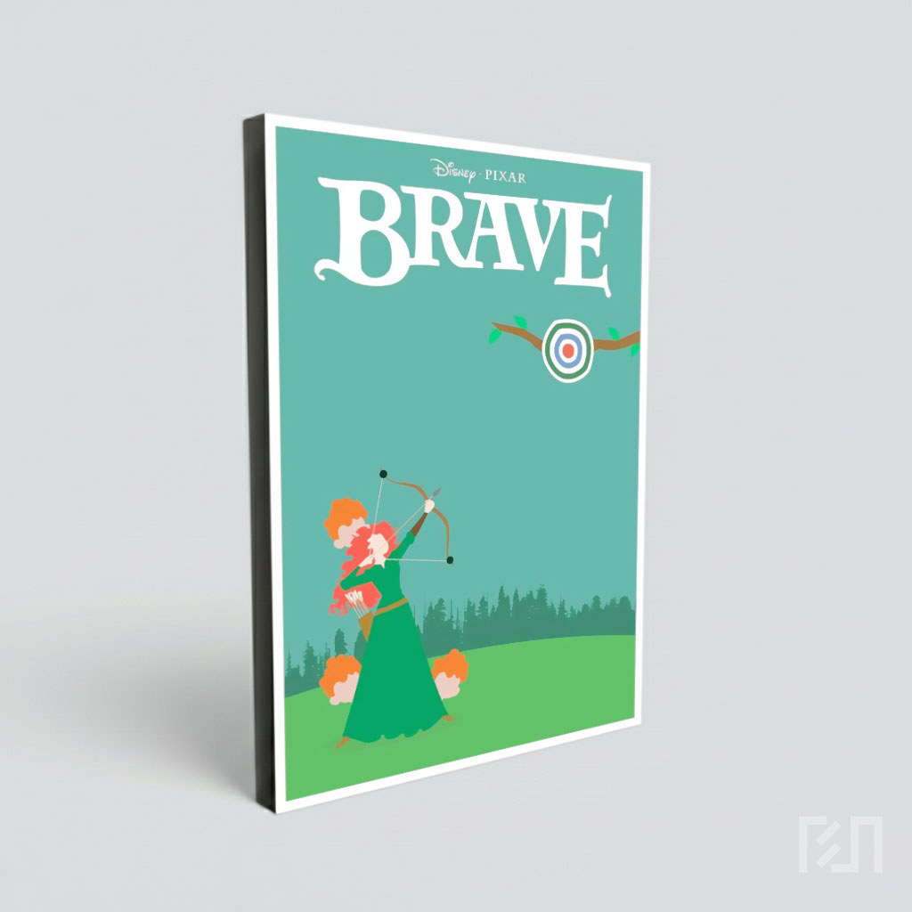 Poster Minimalis Film Disney Pixar Brave