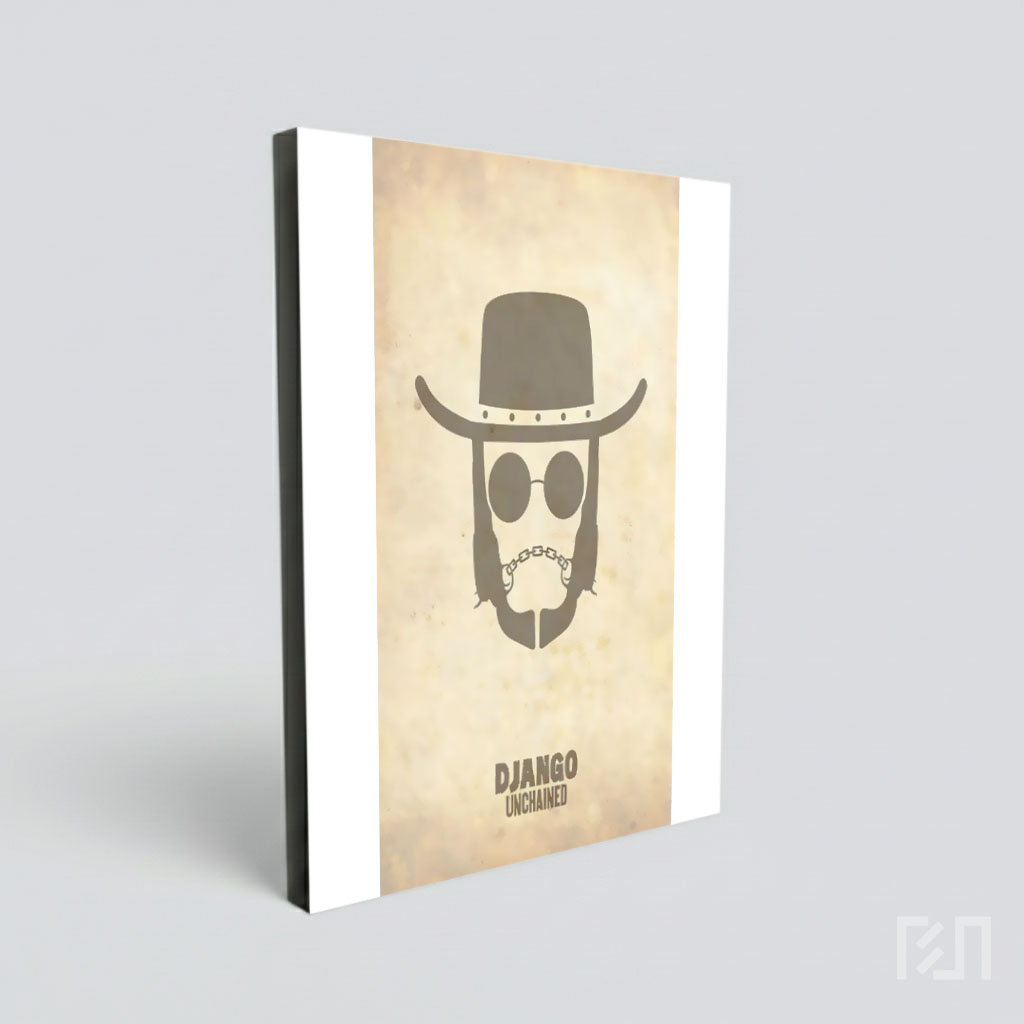 Poster Minimalis Film Django Unchained