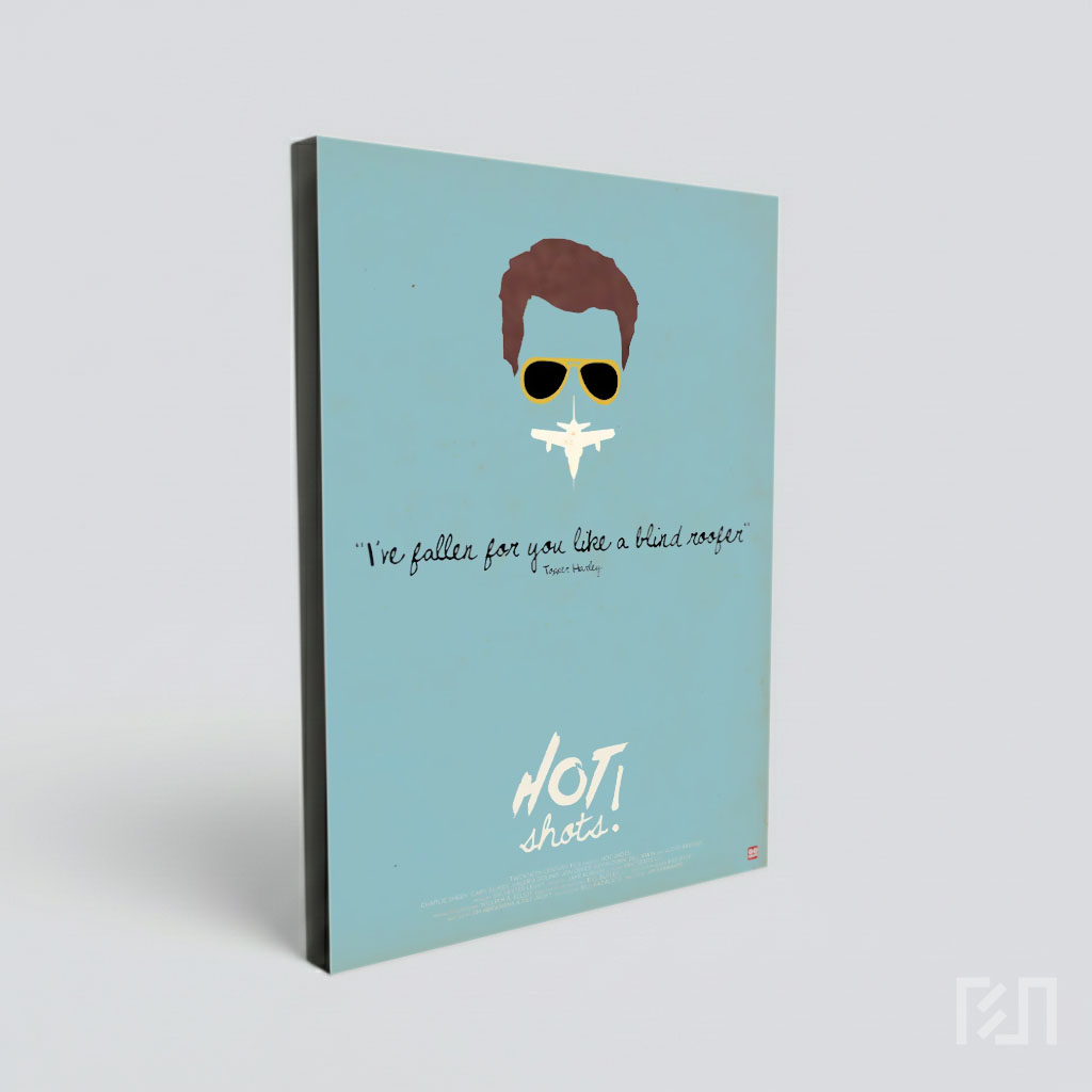 Poster Minimalis Film Hot Shots Topper Harley