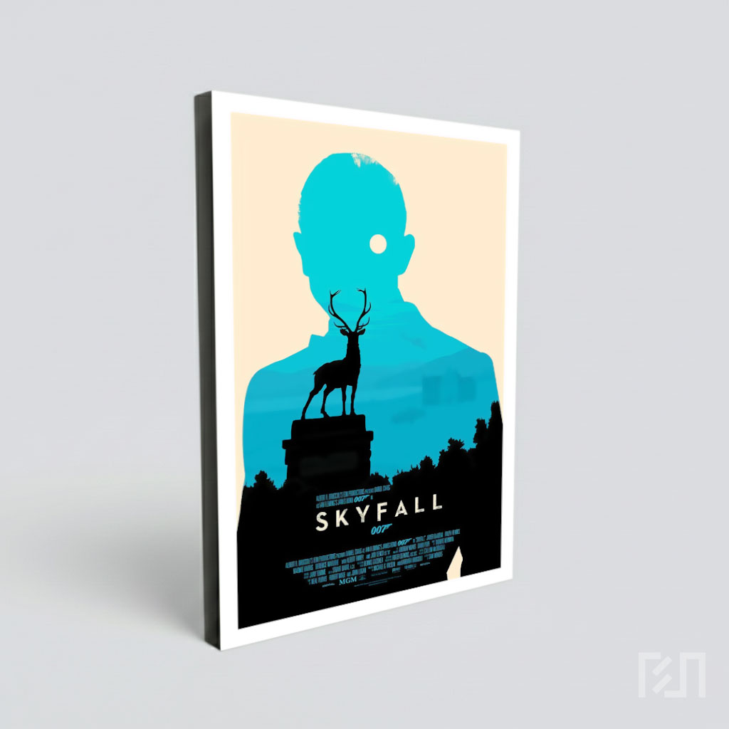 Poster Minimalis Film James Bond Skyfall