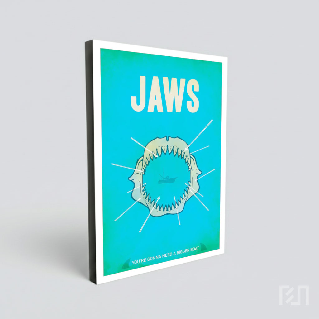 Poster Minimalis Film Jaws