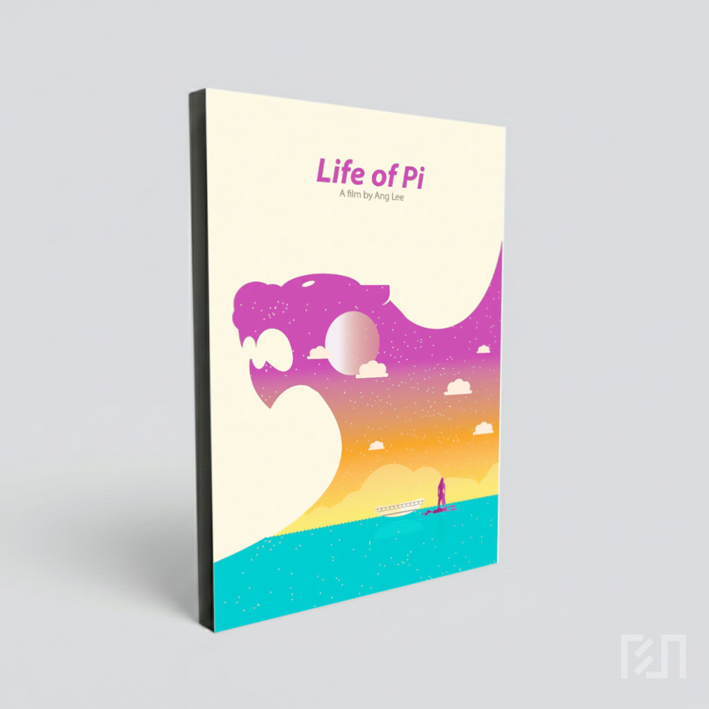 Poster Minimalis Film Life of Pi Karya Ang Lee