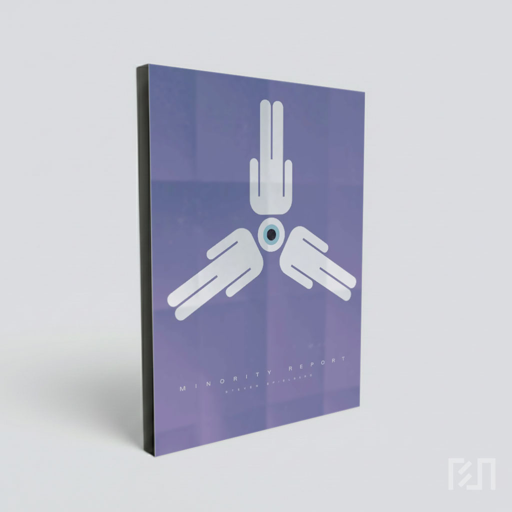 Poster Minimalis Film Minority Report