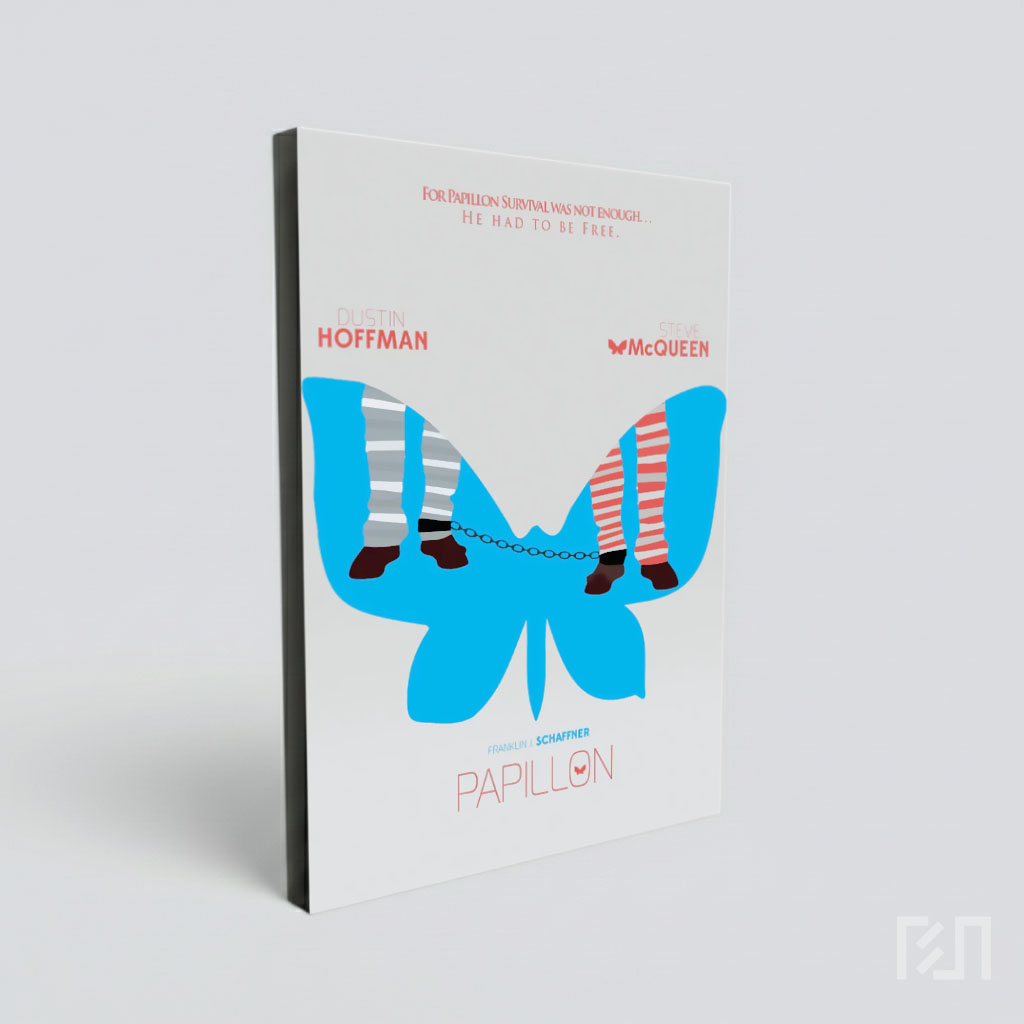 Poster Minimalis Film Papillon