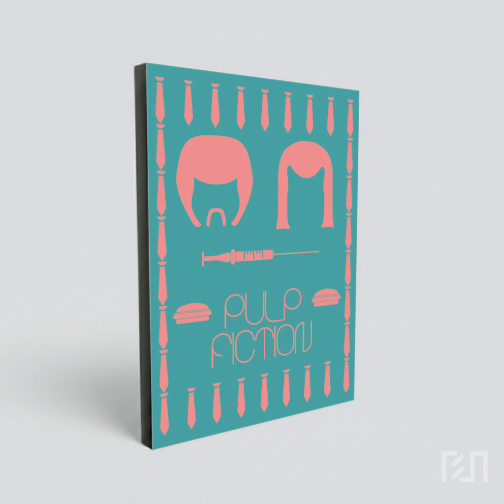 Poster Minimalis Film Pulp Fiction