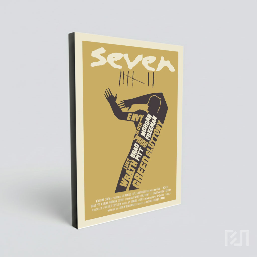 Poster Minimalis Film Se7en
