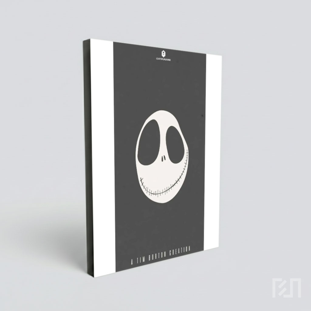 Poster Minimalis Jack Skellington Tim Burton
