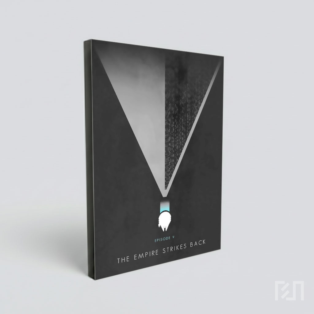 Poster Minimalis Millennium Falcon Star Wars