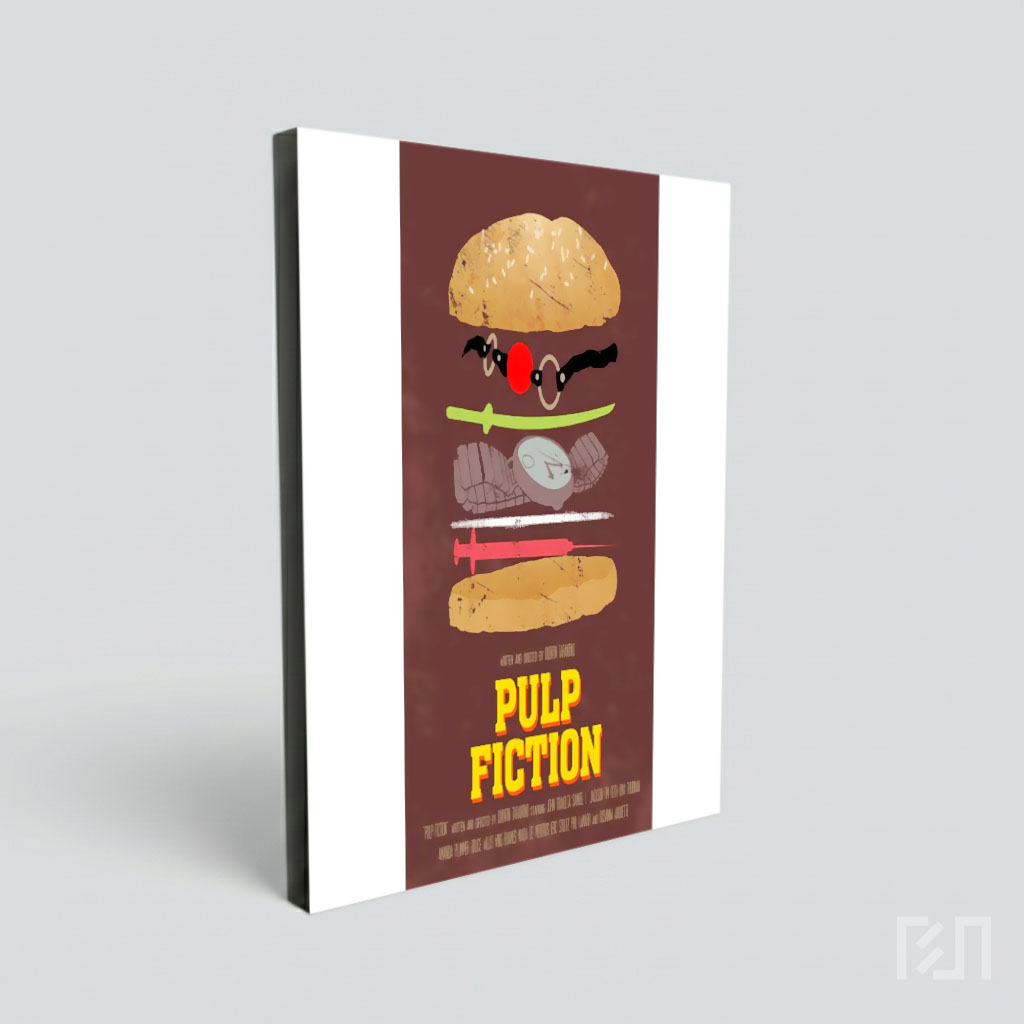 Poster Minimalis Pulp Fiction Burger