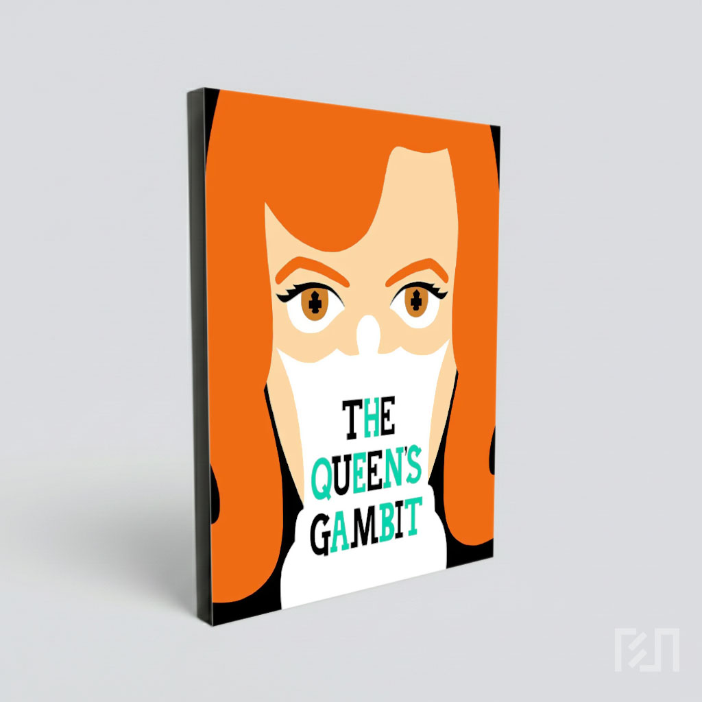 Poster Minimalis Serial Netflix The Queen's Gambit