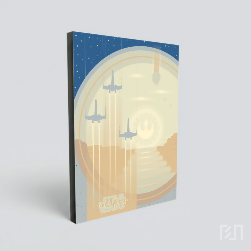 Poster Minimalis Star Wars Perjuangan Aliansi Rebel