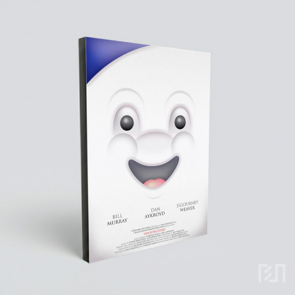 Poster Minimalis Stay Puft Marshmallow Man Ghostbusters