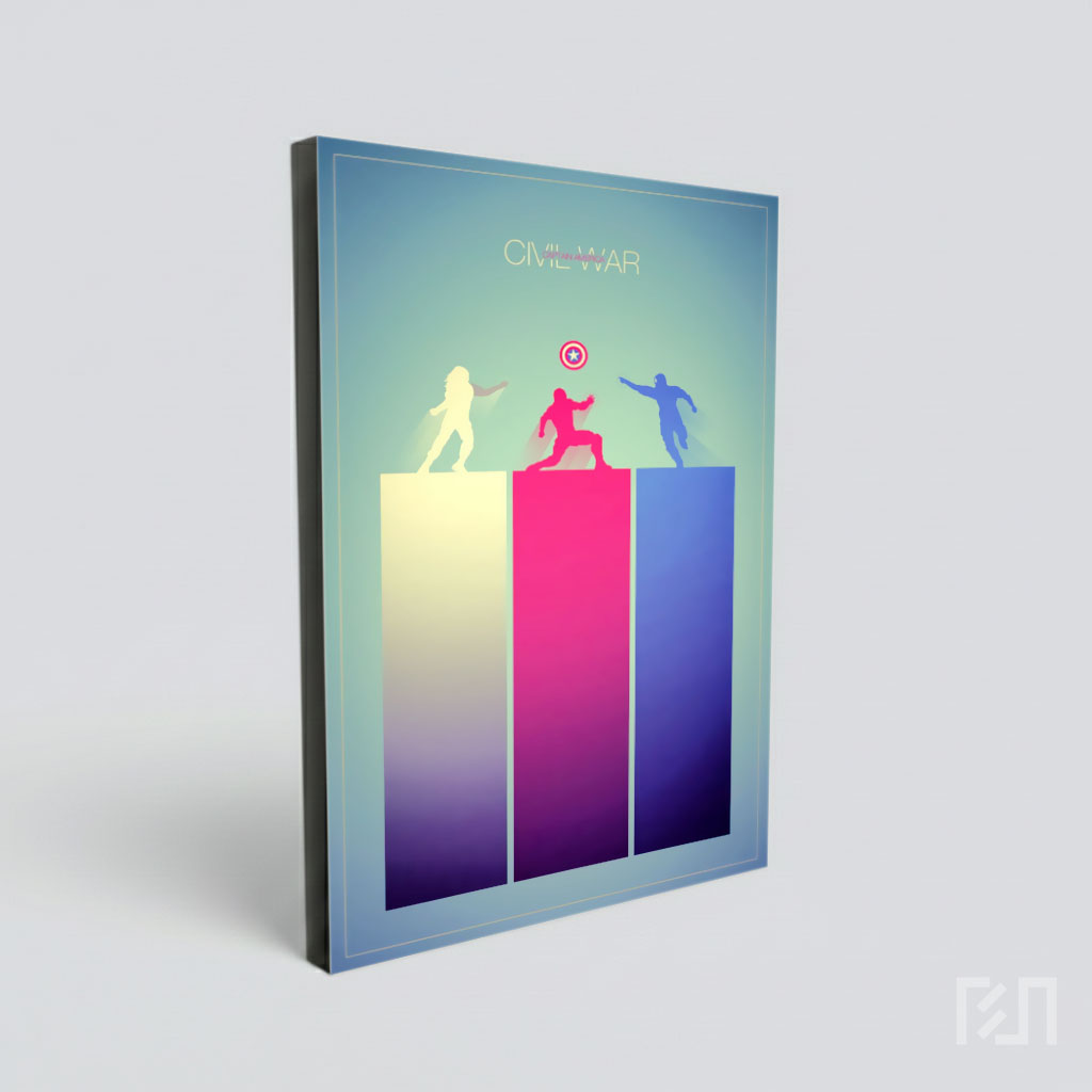 Poster Minimalis Superhero Marvel