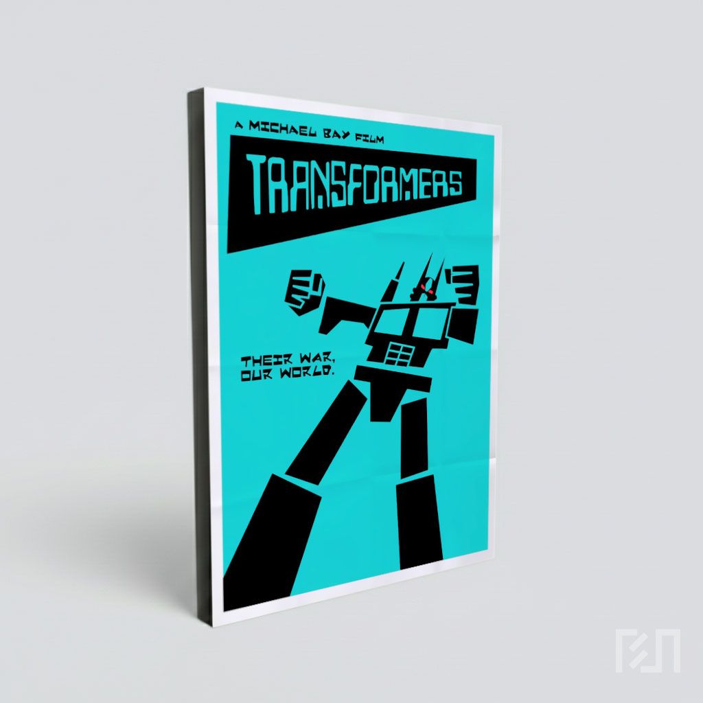 Poster Minimalis Transformers Optimus Prime