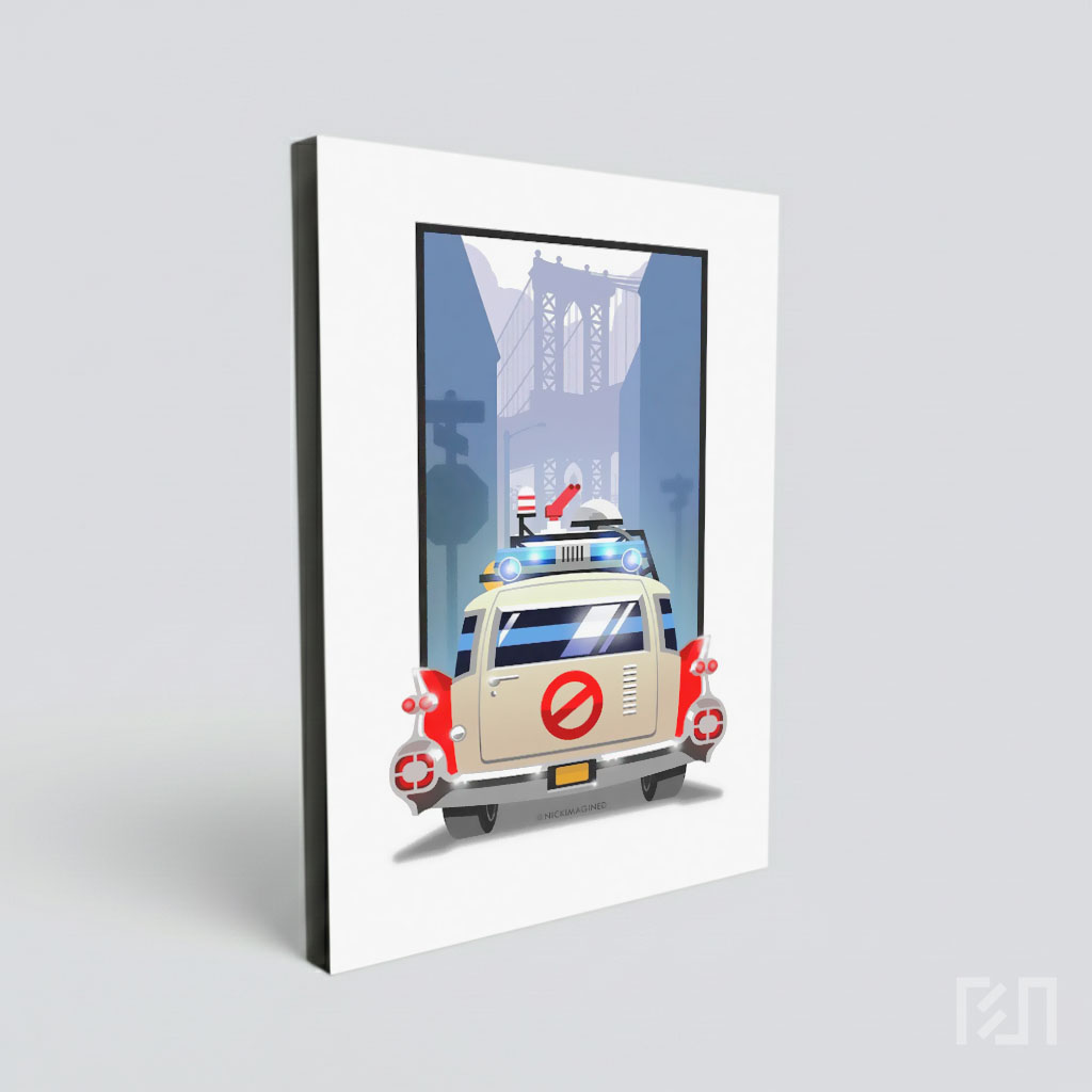 Poster Mobil Ecto-1 Ghostbusters