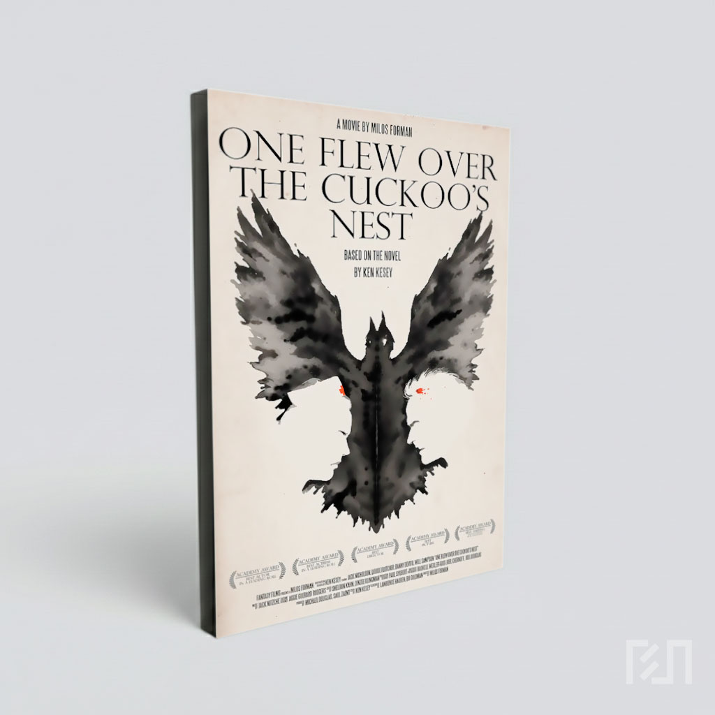 Poster One Flew Over the Cuckoo's Nest Novel Ken Kesey