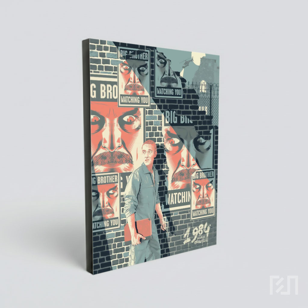 Poster Orwellian Big Brother Is Watching You