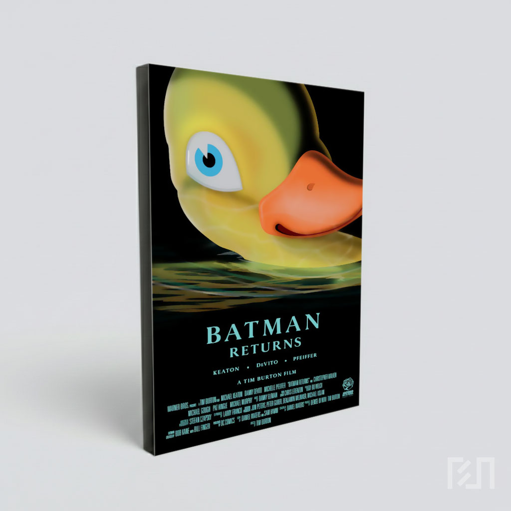 Poster Parodi Batman Returns dengan Bebek Karet