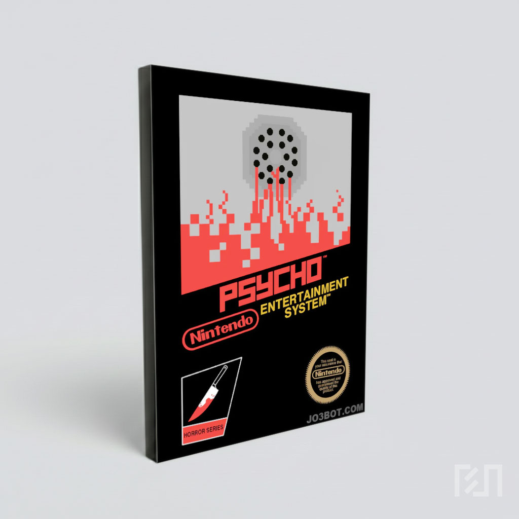 Poster Parodi Game Psycho Entertainment System