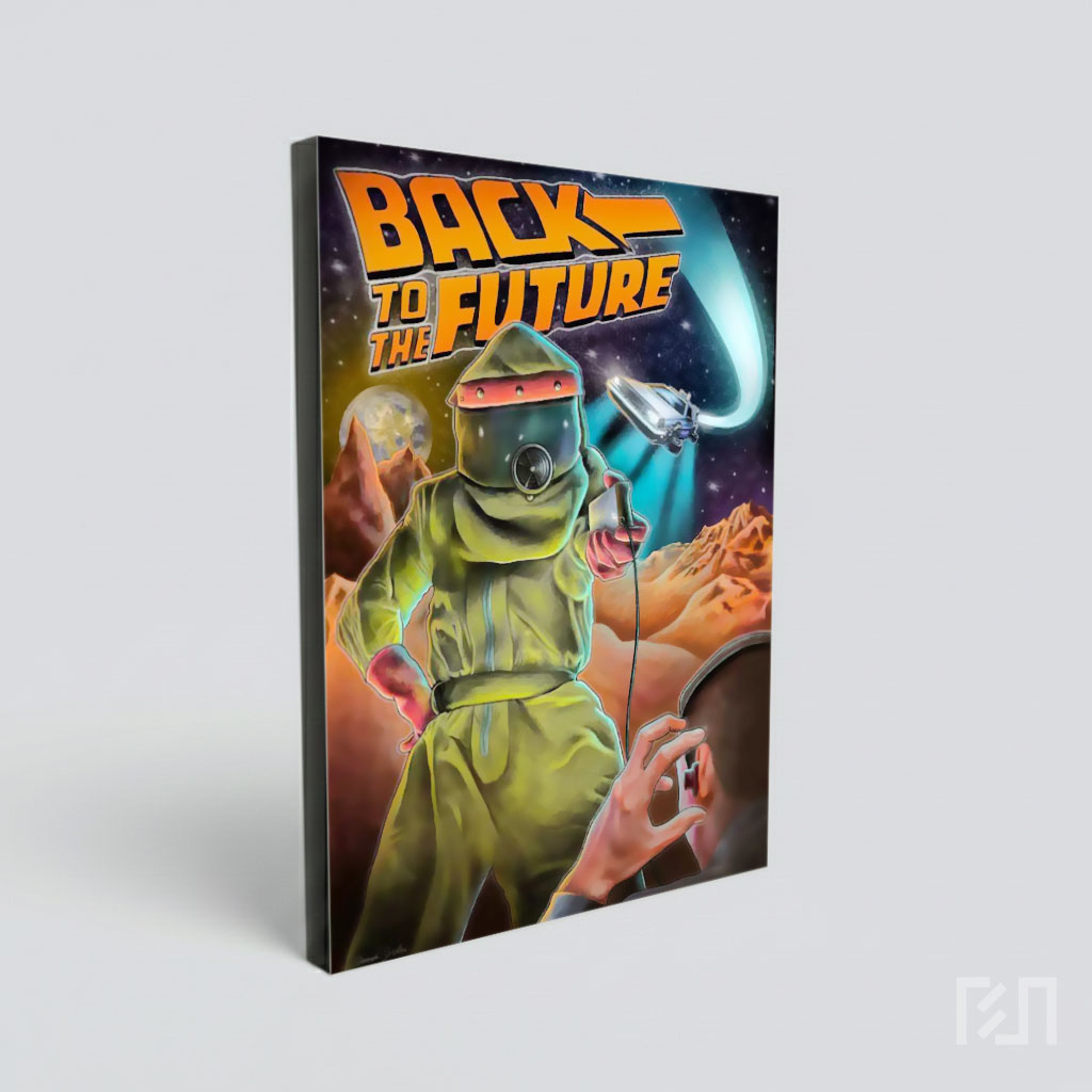 Poster Parodi Sci-Fi Back to the Future