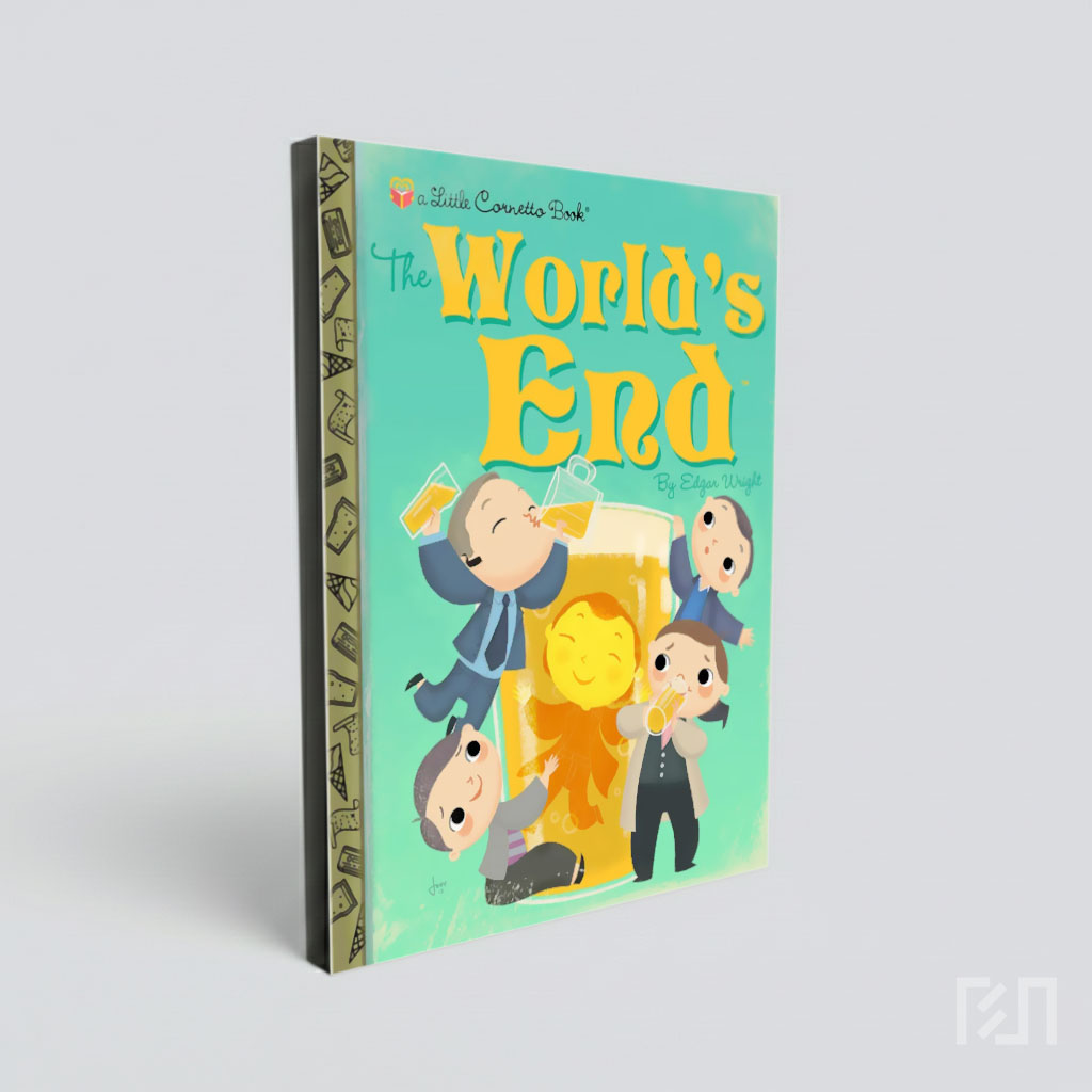 Poster Parodi The World's End Ala Buku Anak