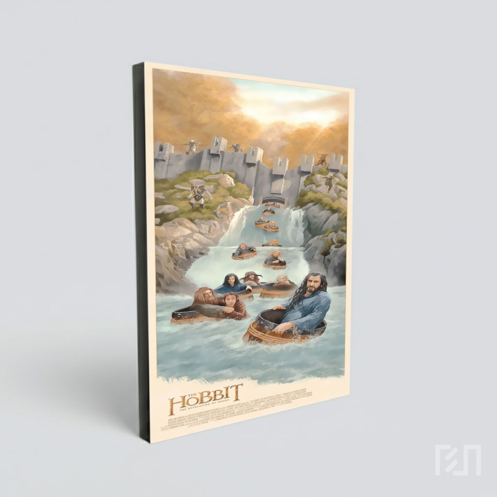 Poster Pelarian Tong Kayu The Hobbit