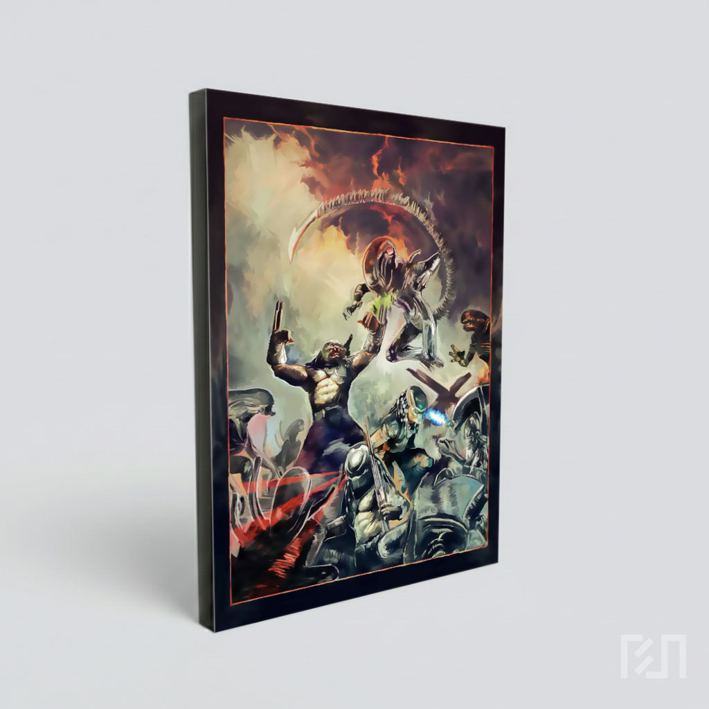 Poster Pertarungan Alien vs Predator