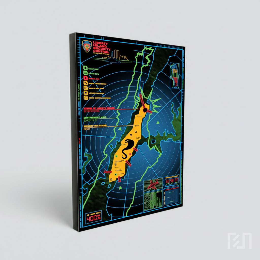 Poster Peta Manhattan Escape from New York