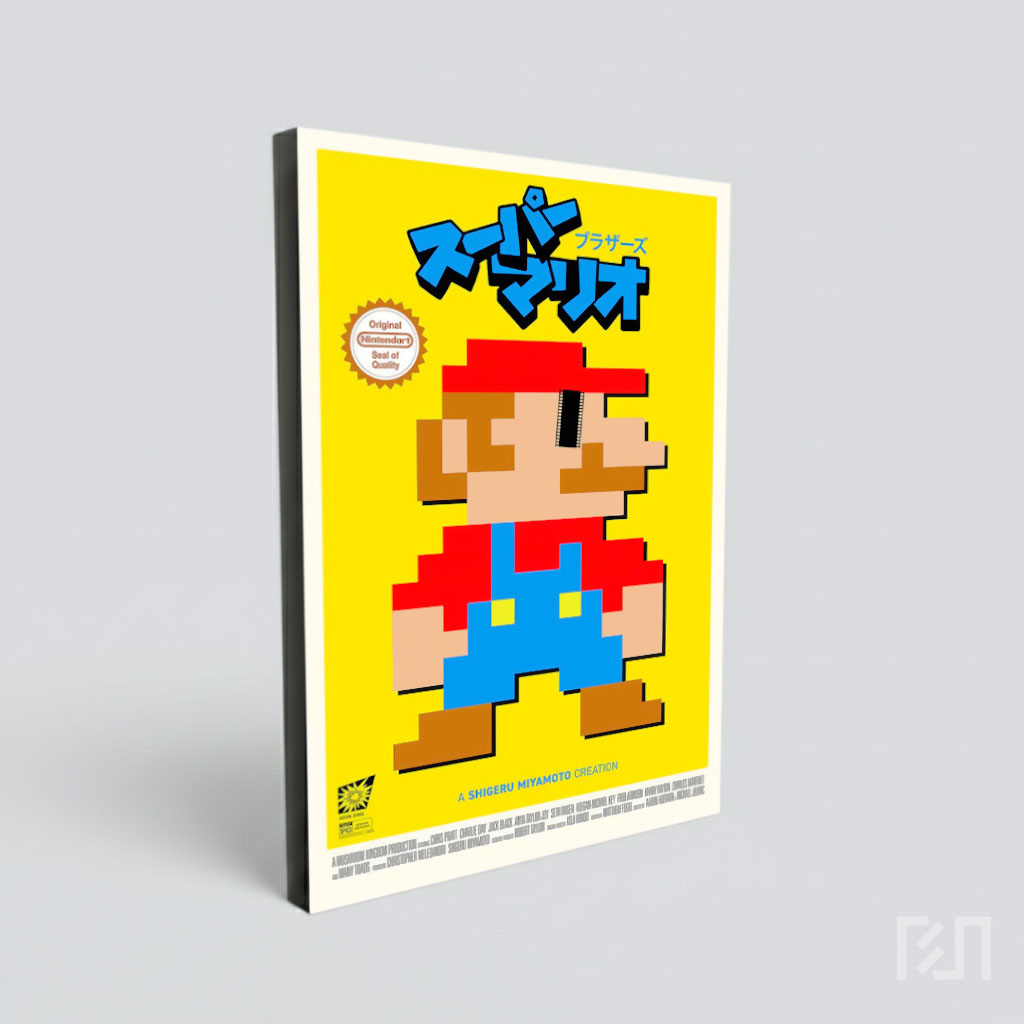 Poster Pixel Art Mario