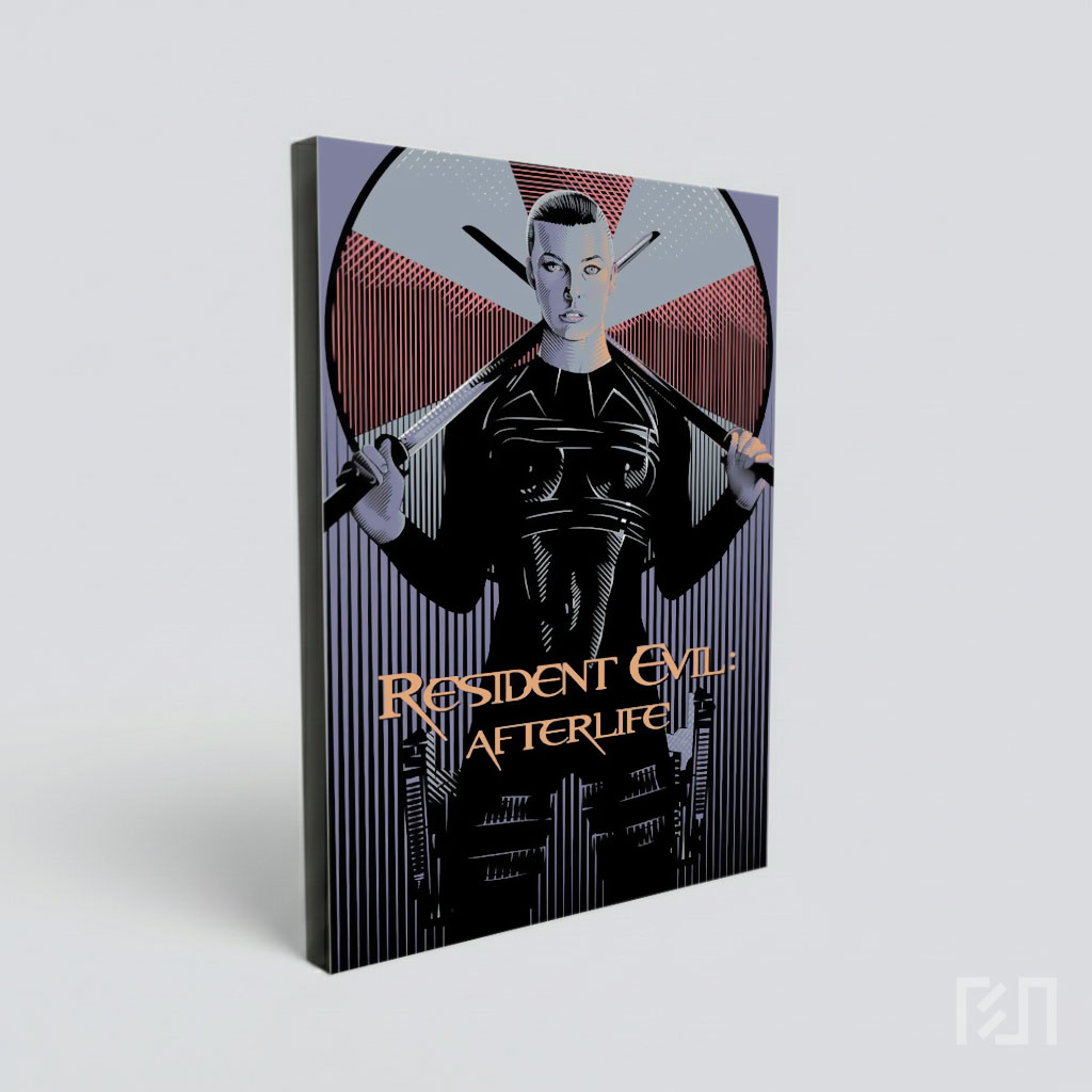 Poster Resident Evil Afterlife Seni Ilustrasi