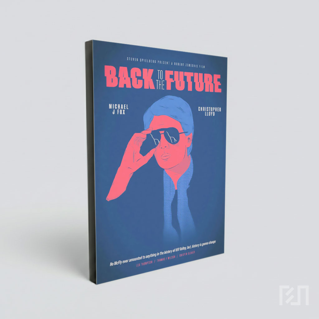 Poster Retro Film Back to the Future Michael J Fox