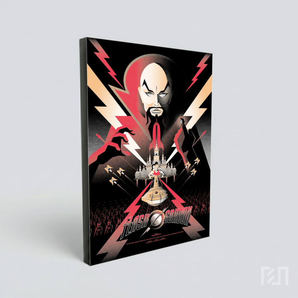 Poster Retro Film Flash Gordon Ming the Merciless