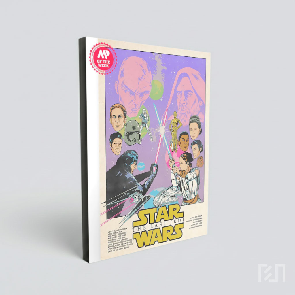 Poster Retro Star Wars: The Last Jedi