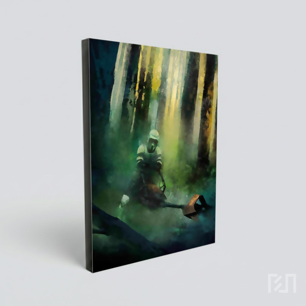 Poster Scout Trooper Star Wars di Hutan