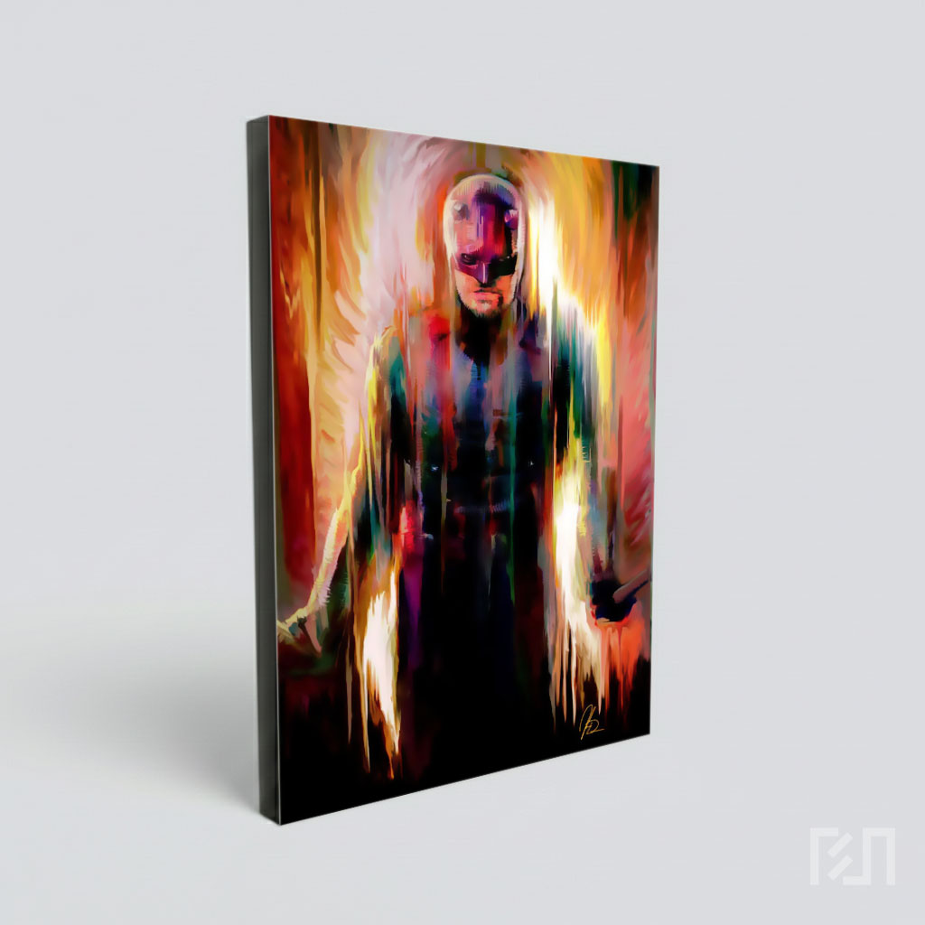 Poster Seni Abstrak Batman Robert Pattinson